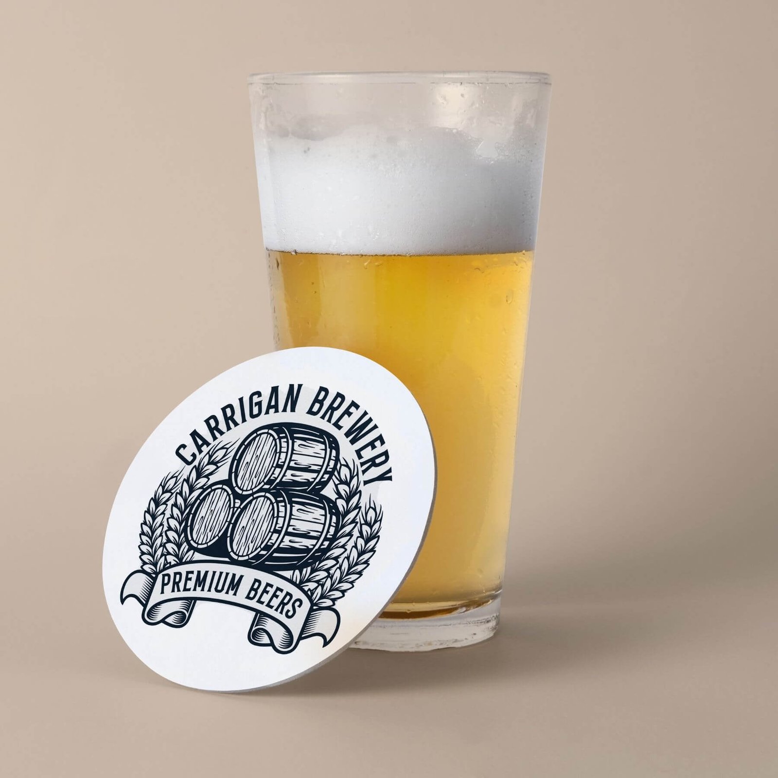 Carrigan Brewery - Carrigan Brewing Company Coaster Designed by Finnix Solutions